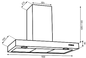 RBOX-9S-1000 dimensions